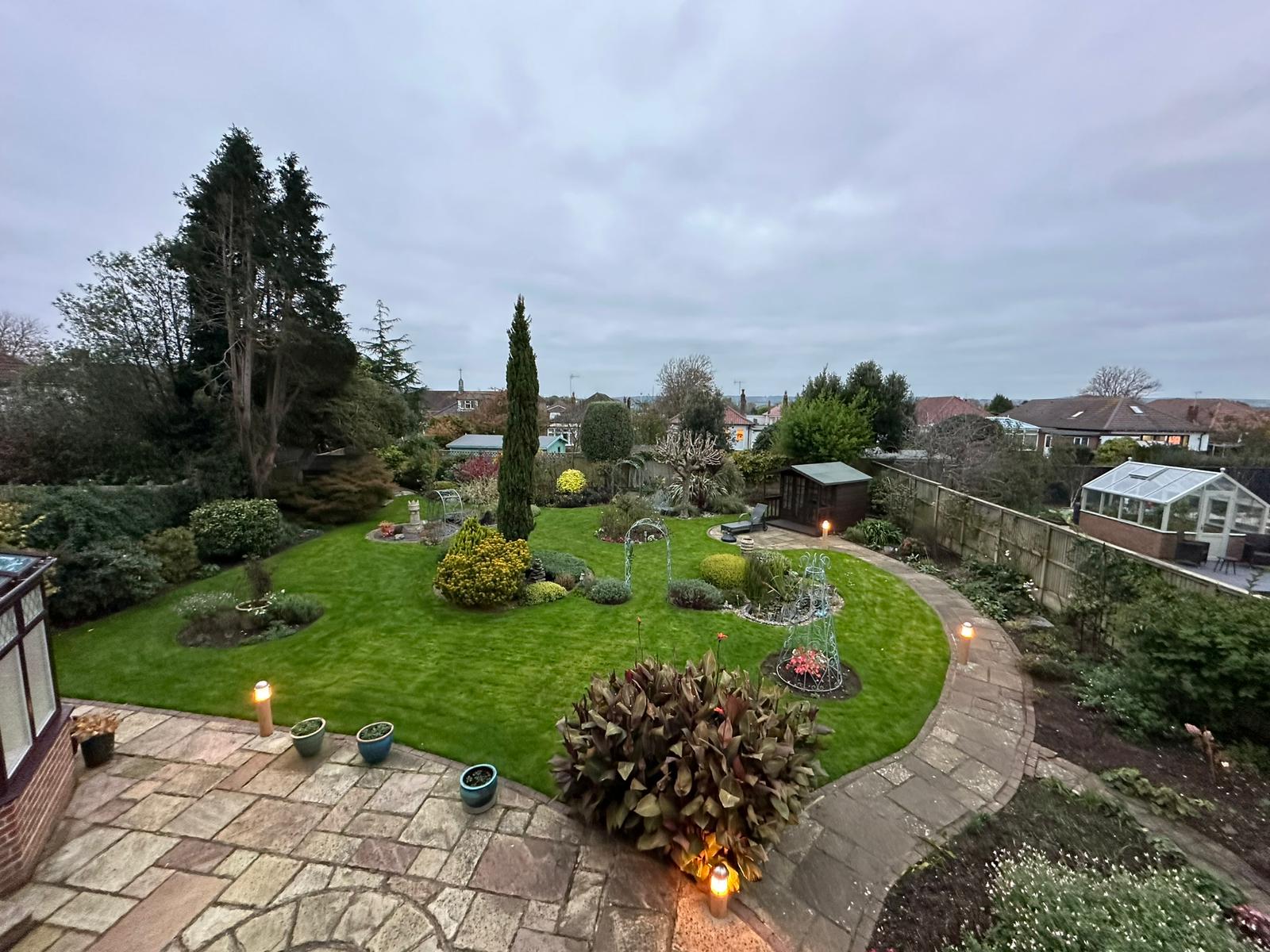 A shot of the path leading toward the beach, just a short walk away.